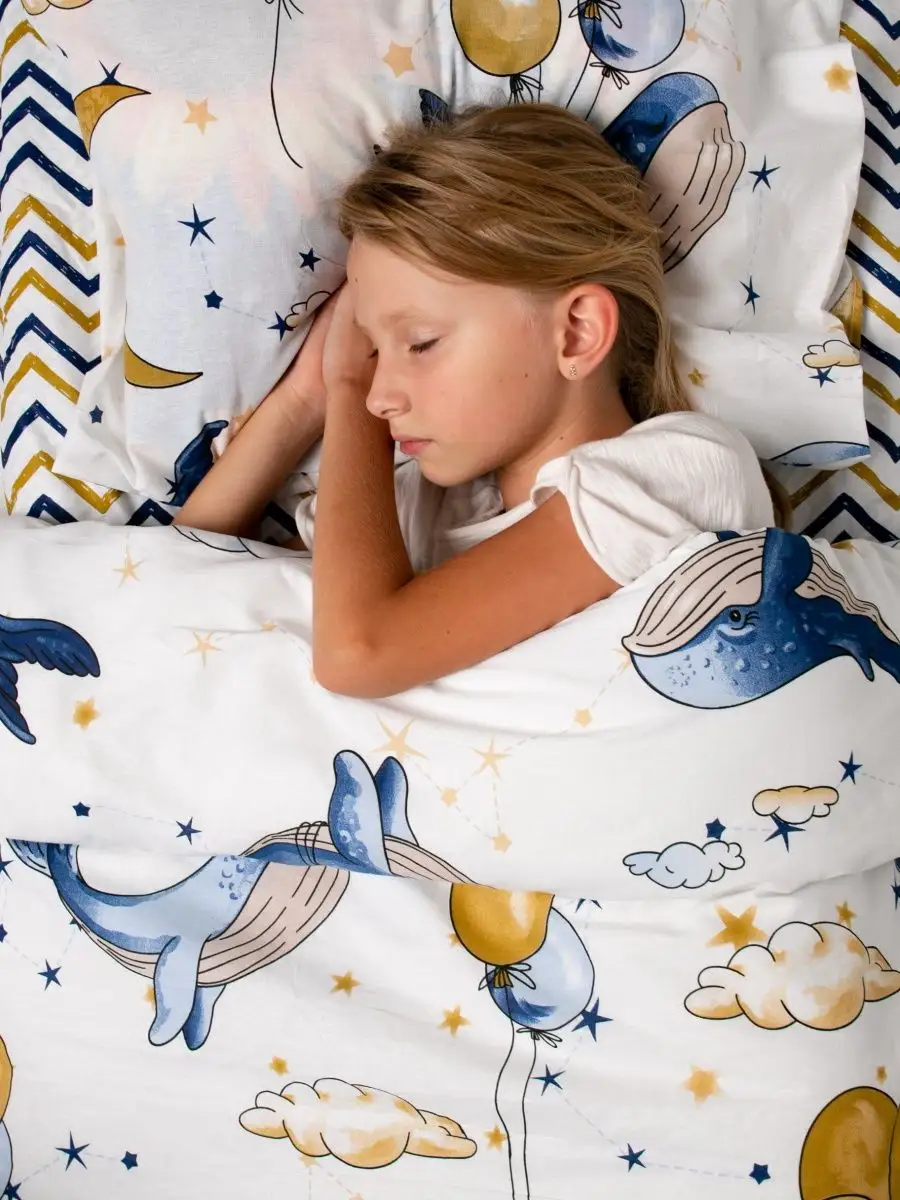 Сонная стрекоза Постельное белье детское 80х160 для кроватей домиков