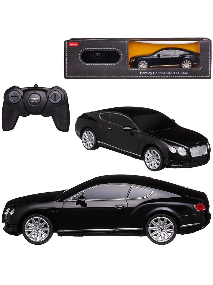 Машина р у 1 24 Bentley Continental GT speed, цвет чёрный 27… RASTAR купить  по цене 1 563 ₽ в интернет-магазине Wildberries | 111870982