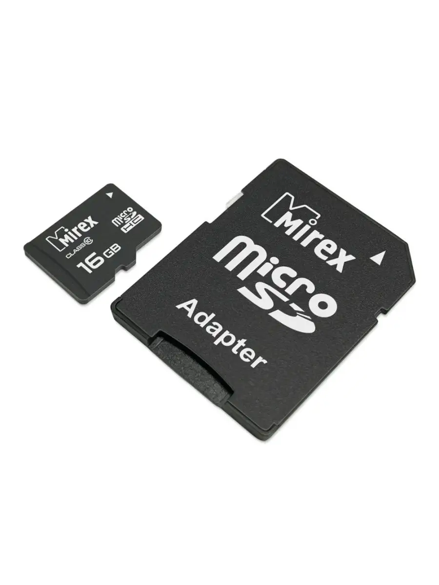 Mirex Карта памяти MicroSD 16GB Class 10 + SD адаптер