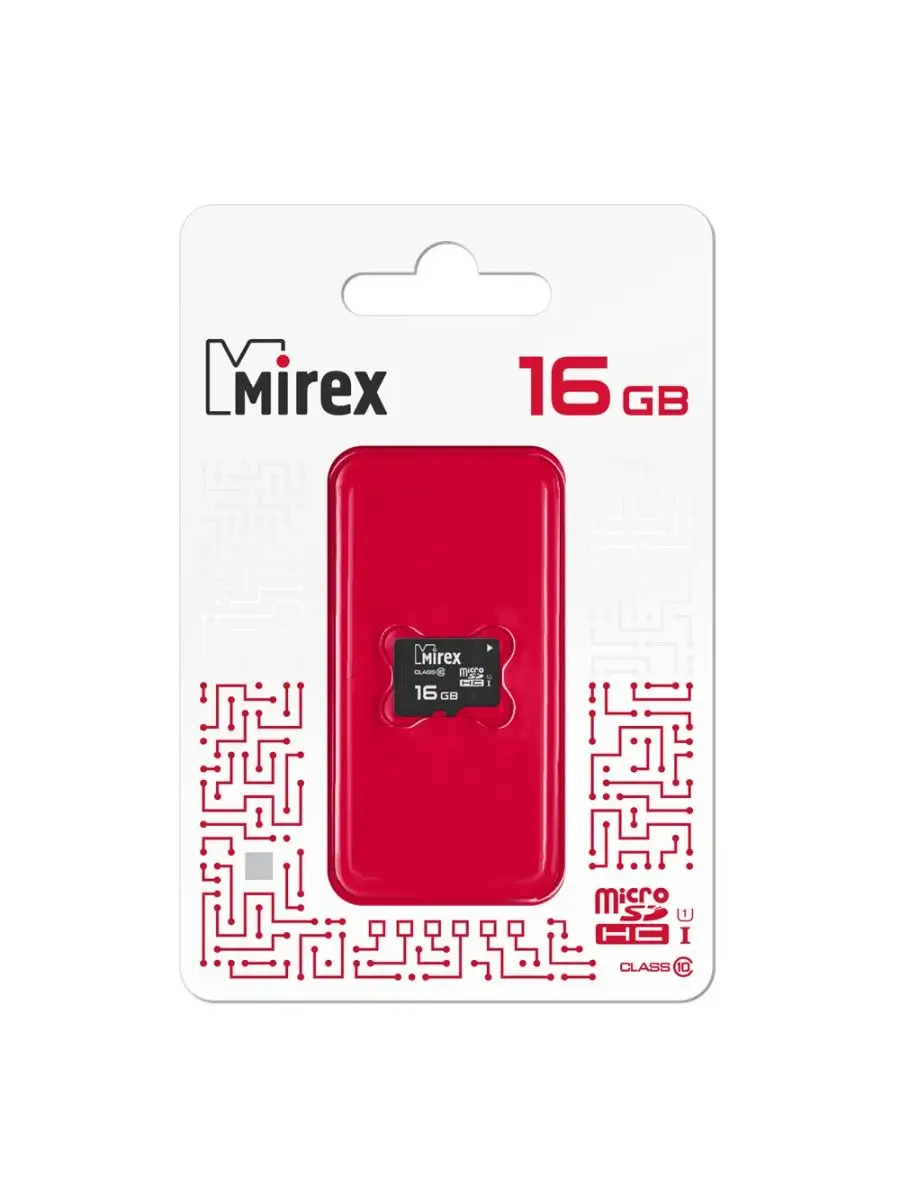 Mirex Карта памяти MicroSD 16GB Mirex Class 10 UHS-I без адаптера