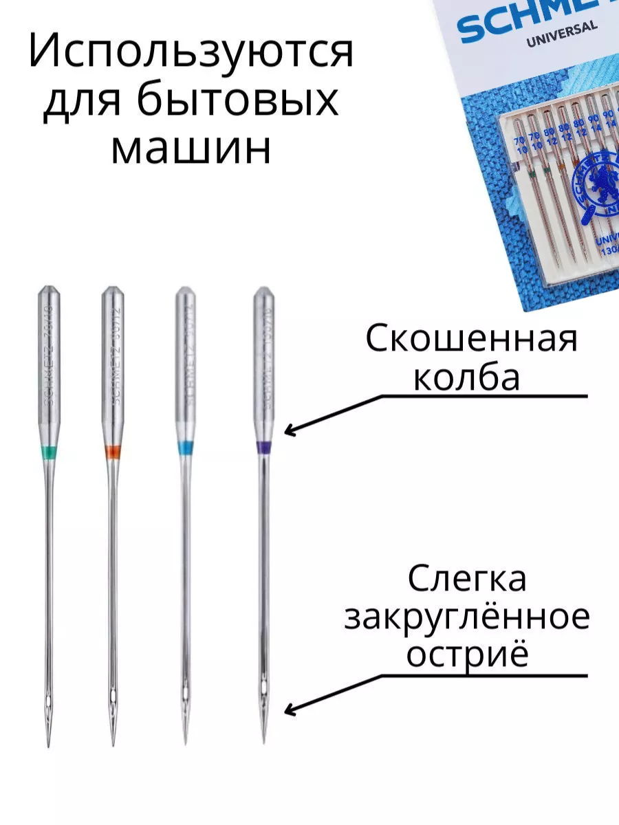 Иглы для швейных машин универсальные